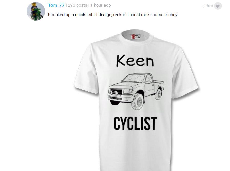 Keen cyclist comment