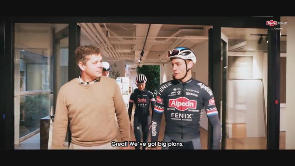 Mathieu van der Poel Alpecin-Fenix Deceuninck announcement video (Alpecin-Fenix/Instagram)
