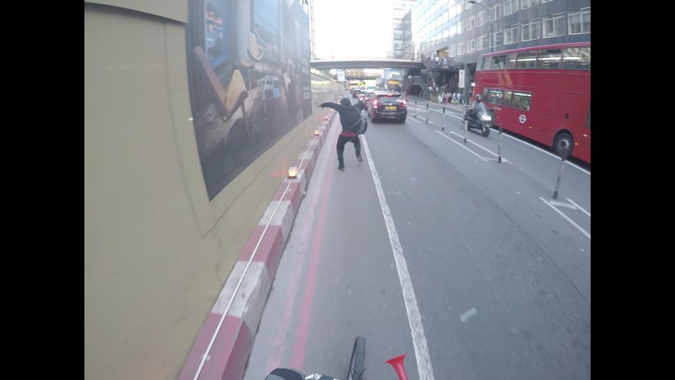 Air horn cyclist