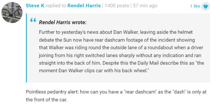 Live blog comments