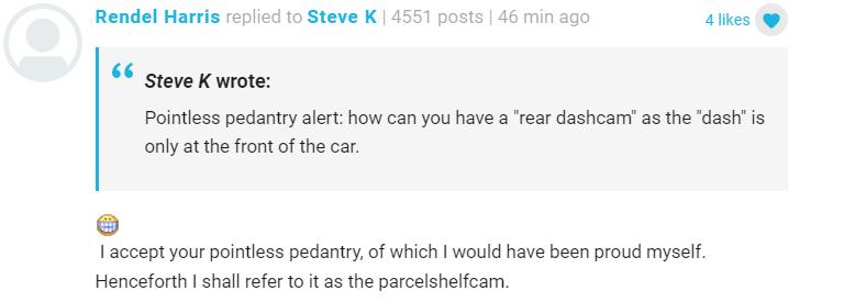 Live blog comments