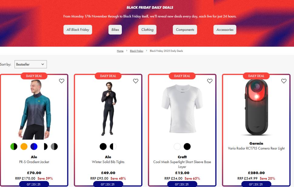 Sigma Sports Black Friday 2025 daily deals