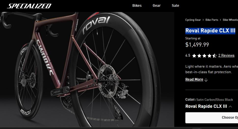 Specialized Roval Rapide CLX III image US site