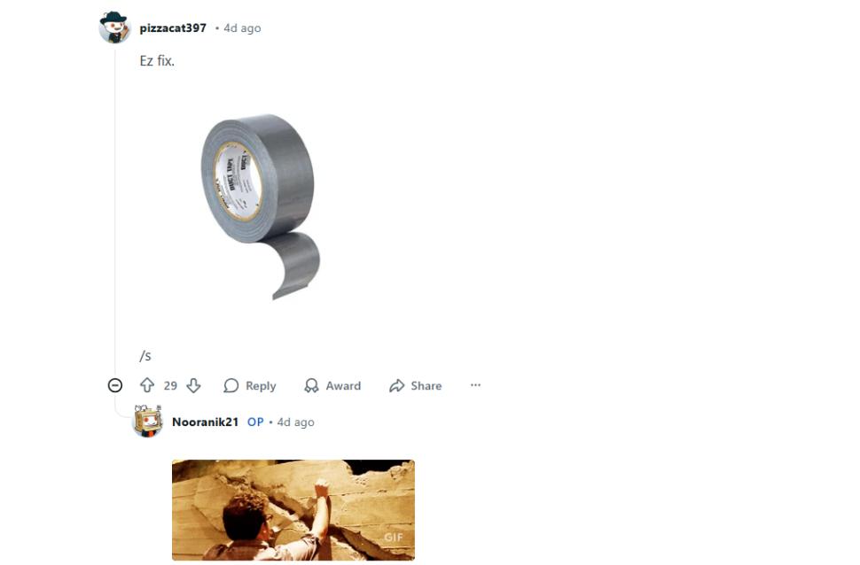 Cracked frame comments