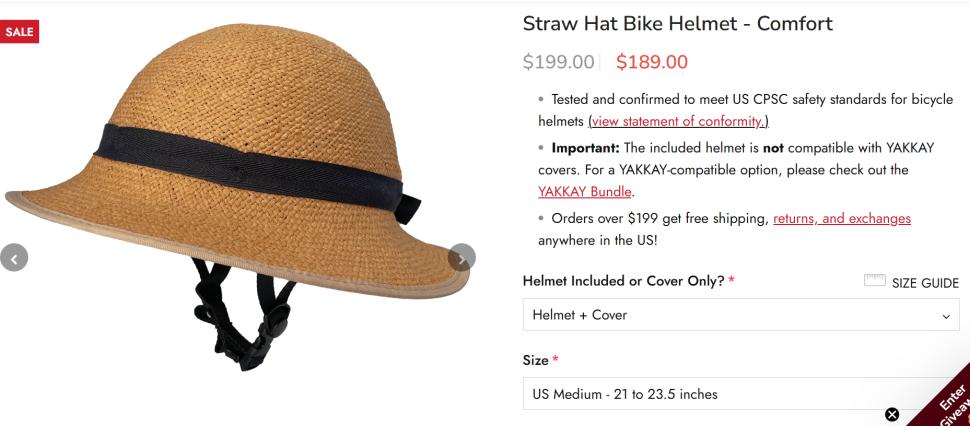 Straw Hat Bike Helmet