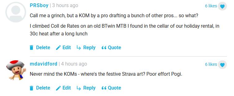 Live blog comments 22/12/2025