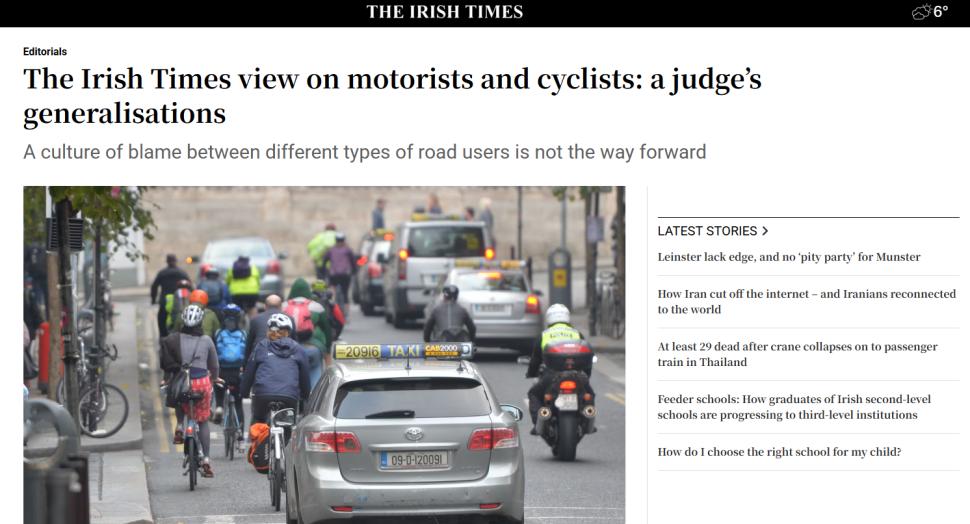 Irish Times coverage of judge's controversial comments