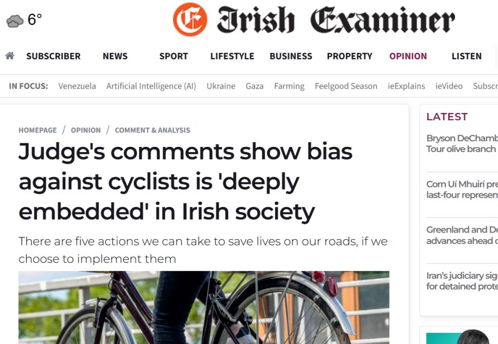 Irish Examiner coverage of judge's controversial comments