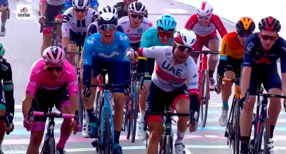 Diego Ulissi Giro d'Italia Stage 13 (screenshot)