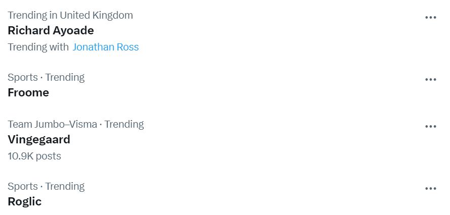 X trending 14/9/2023