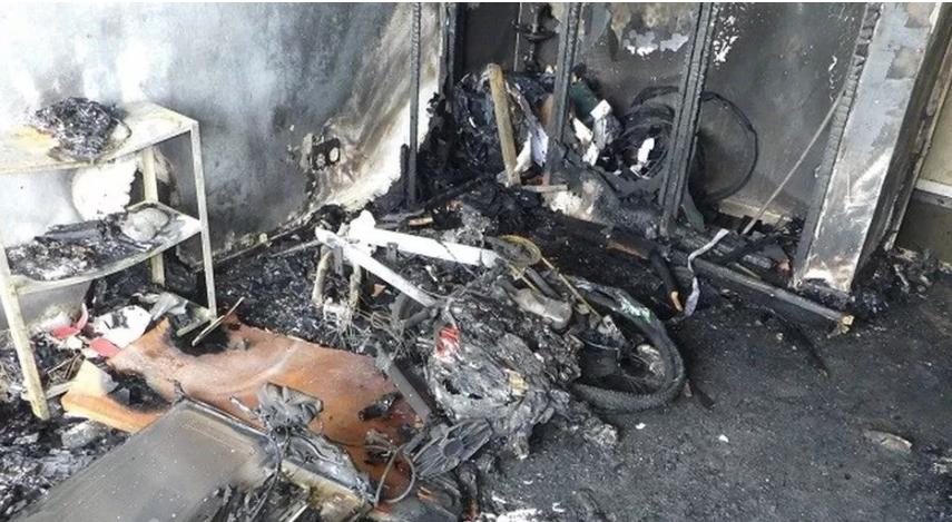 e-bike fire (London Fire Brigade)