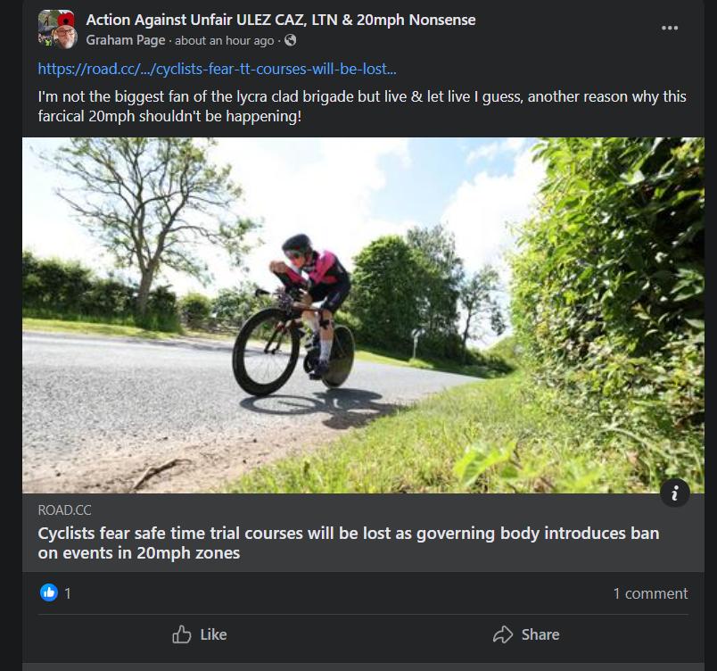 20mph TT reaction (Facebook)