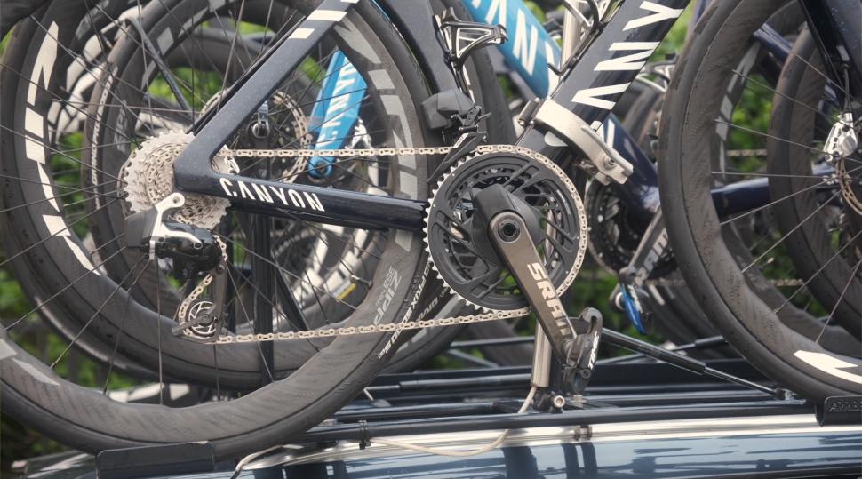 2024 tdf tech trends - Movistar Sram Red AXS drivetrain