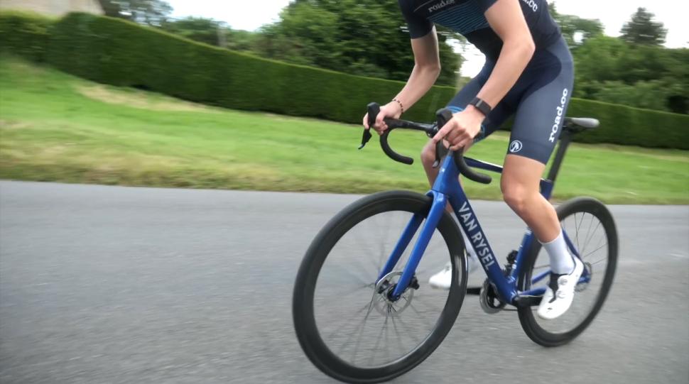 2024 midrange bike vs superbike climbing road.cc kit jamie van rysel rcr