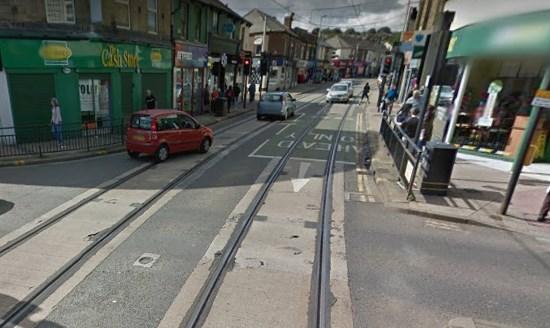 Sheffield tram tracks (via StreetView).jpg