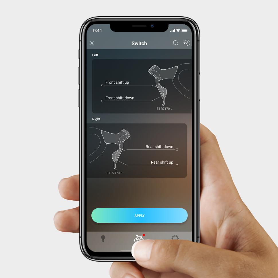 Shimano GRX E-Tube app