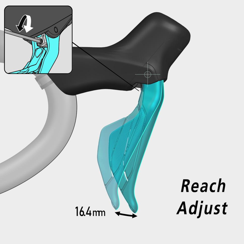 Shimano GRX RX717 lever reach