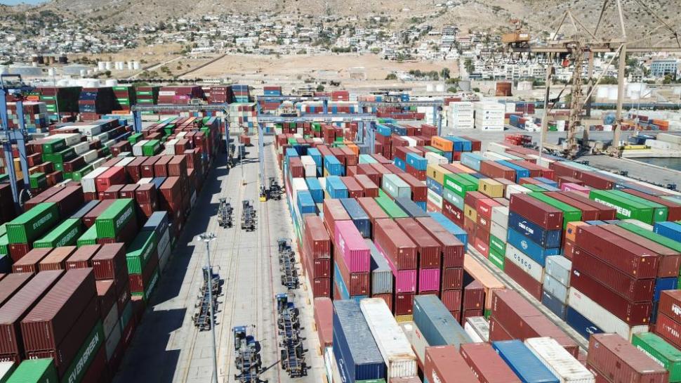 Shipping containers in Greece