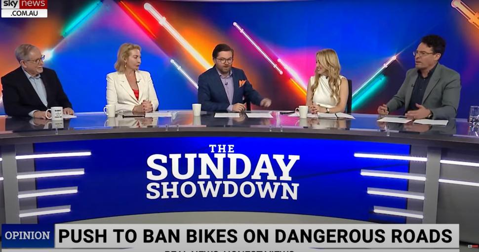 Sky News Australia bike ban discussion panel