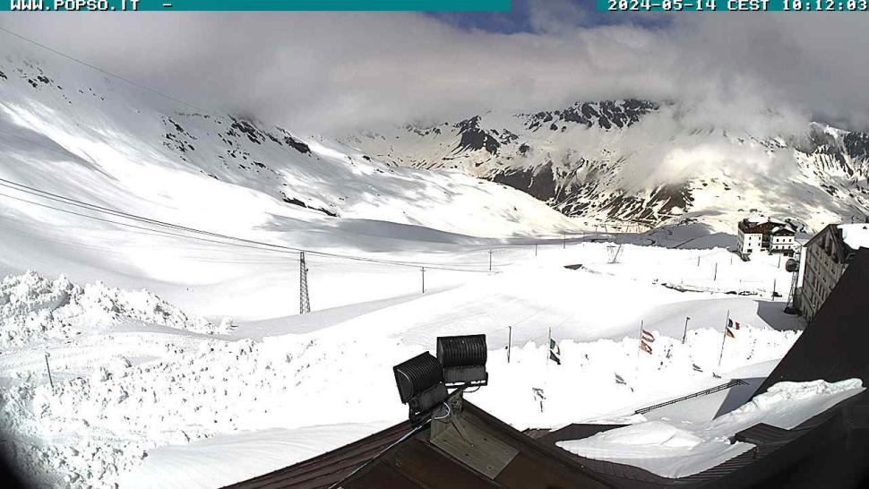 Stelvio summit webcam images (Pirovano)