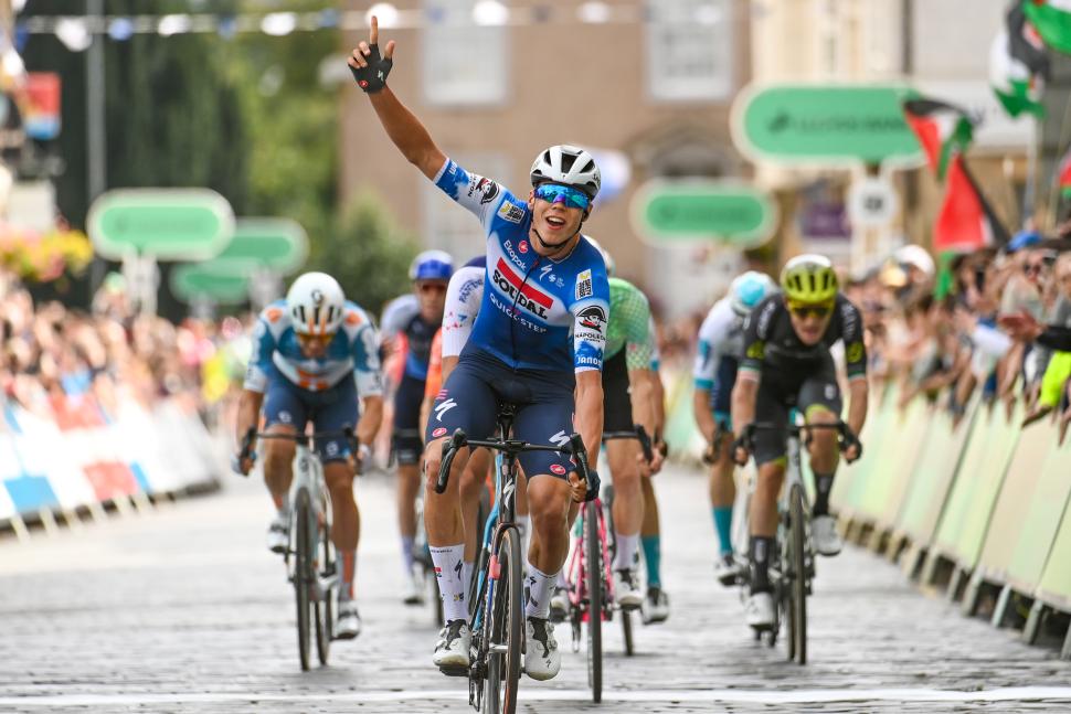 Paul Magnier wins stage one, 2024 Tour of Britain Men (Simon Wilkinson/SWpix.com)