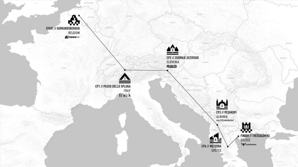 2023 Transcontinental Race route