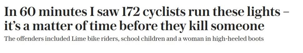 Telegraph red lights column