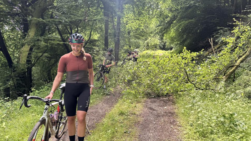 2025 Emily gravel ride fallen tree