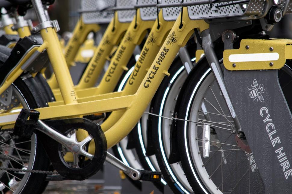 TfGM Bee Network bikes (picture via TfGM)