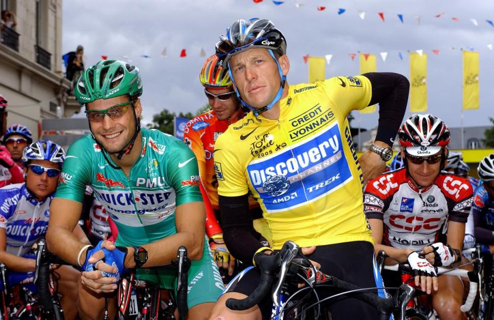 Tom Boonen and Lance Armstrong, 2005 Tour de France