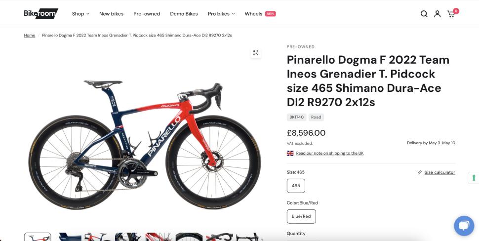 Tom Pidcock's Pinarello Dogma F