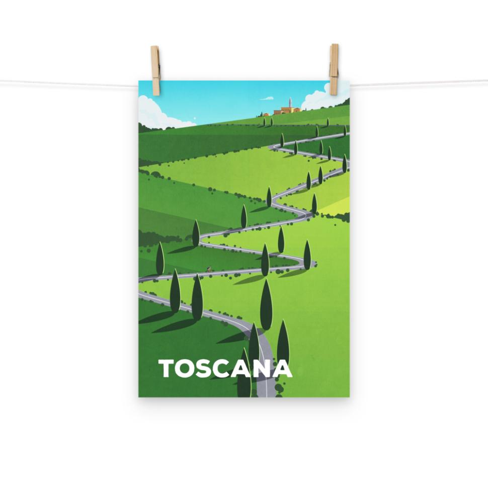 Toscana cycling print