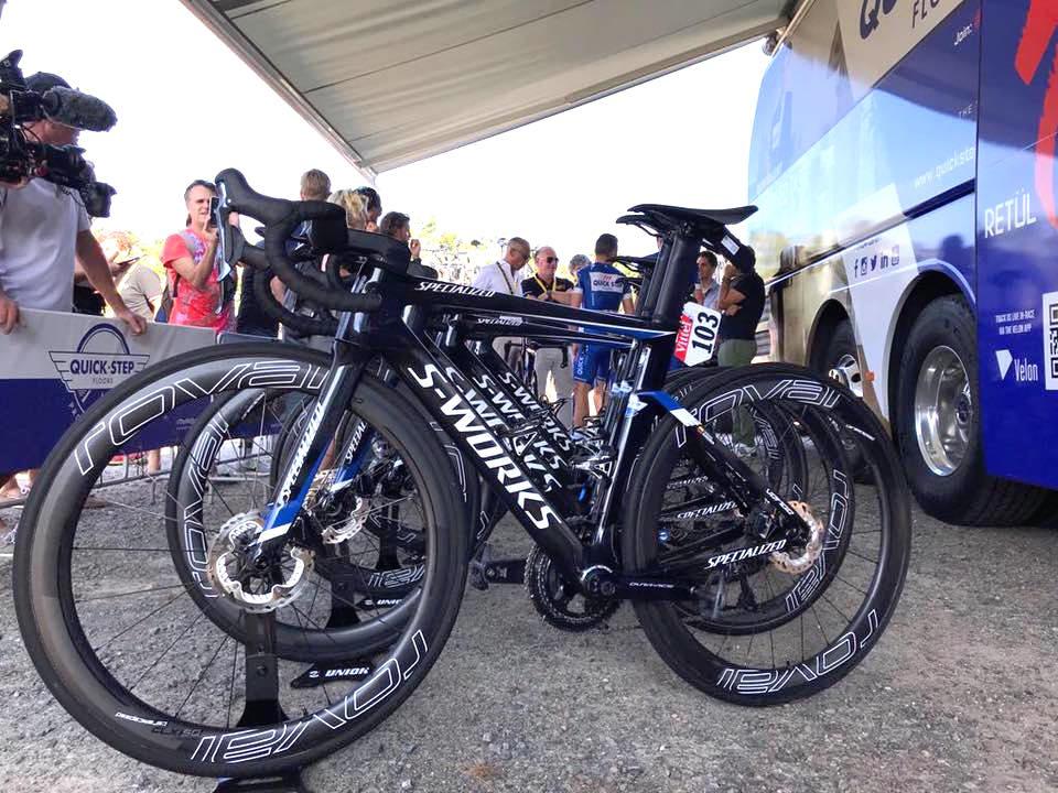 Tour de France 2018 Gaviria Specialized Venge Disc QuickStep Facebook