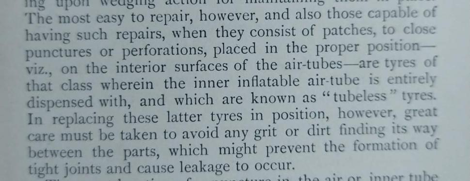 tubeless tyre advice from 1897 manual.JPG