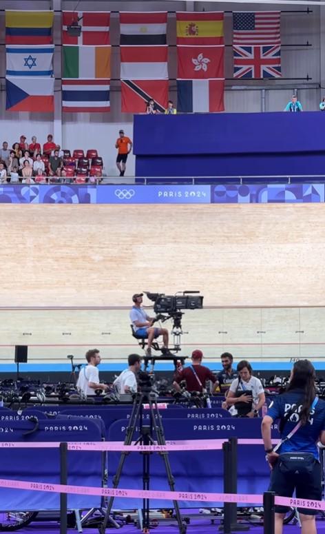 TV camera operator, 2024 Paris Olympics (Eurosport)