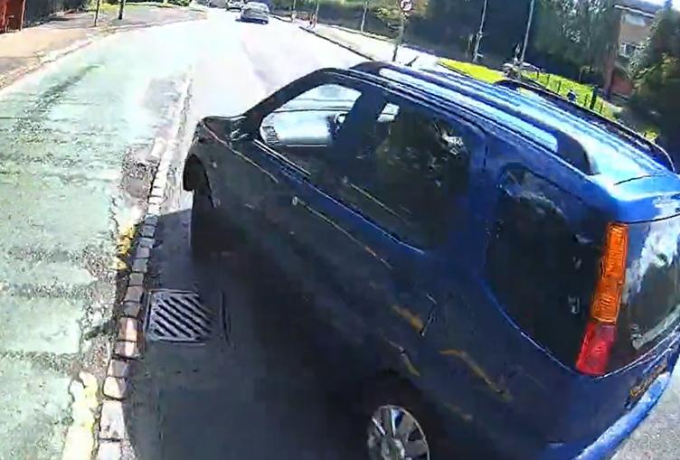 U-turning motorist veers into cycle lane and almost hits cargo bike rider and seven-year-old daughter (Jim Howells)