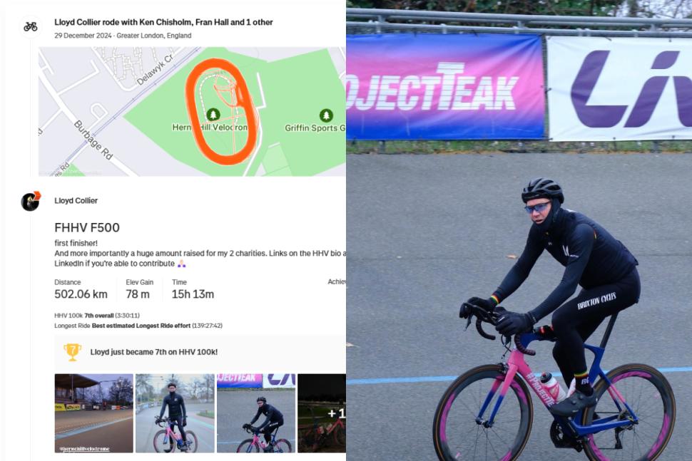 Festive 500 in one ride (Lloyd Collier/Strava)