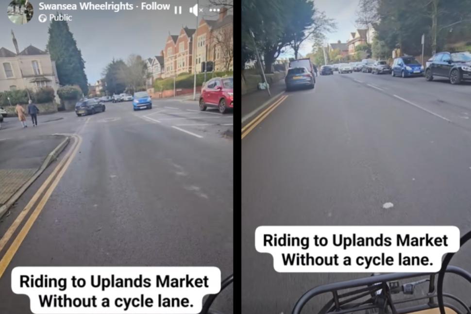 Swansea cycle lane proposed route (Swansea Wheelrights/Facebook)