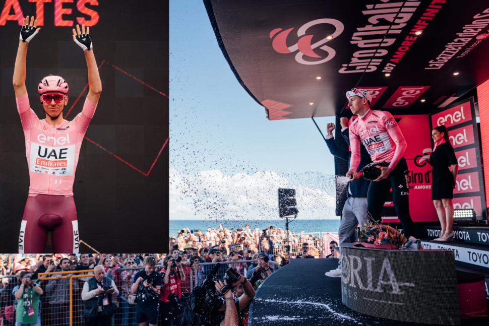 Tadej Pogačar Giro d'Italia 2024 (Zac Williams/SWpix.com)