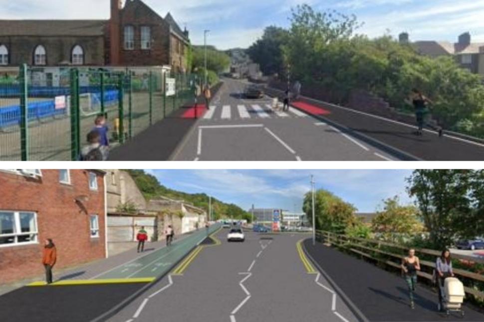 Cycle lane plans, Whitehaven (Cumberland Council)