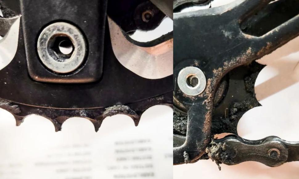 Bike shop horrified by drivetrain (@trench_tales/Instagram)