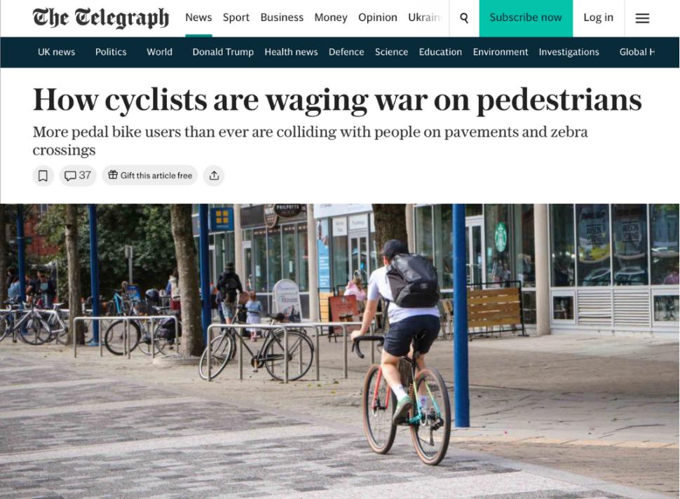 Telegraph headlineine