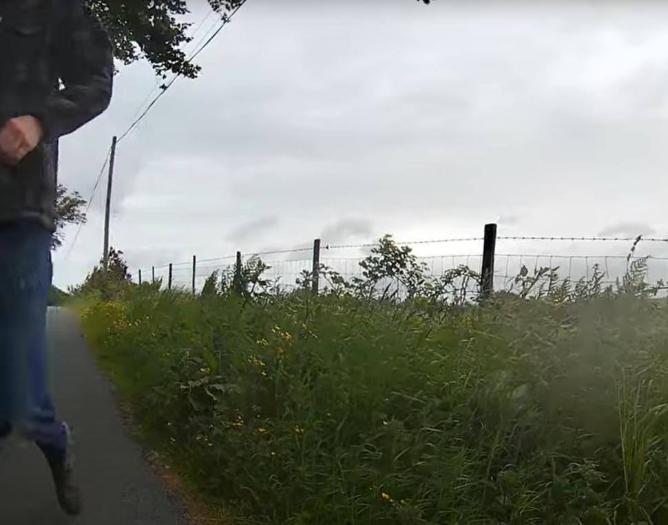 Van driver allegedly shoves cyclist to the ground in road rage confrontation after collision in Carmarthenshire
