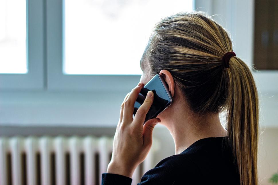 Woman making phonecall