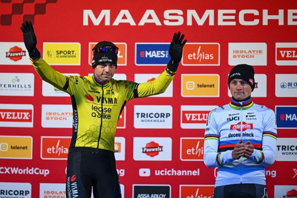 Wout van Aert and Mathieu van der Poel, Maasmechelen, 2025 UCI Cyclocross World Cup (UCI)