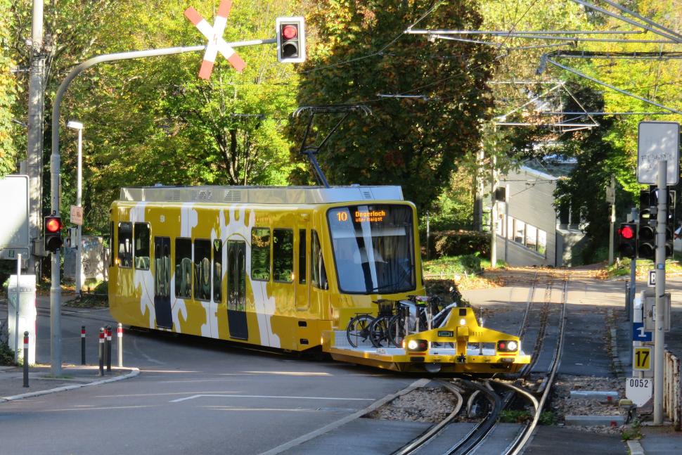 New Zacke railcar with bike trailer in Stuttgart