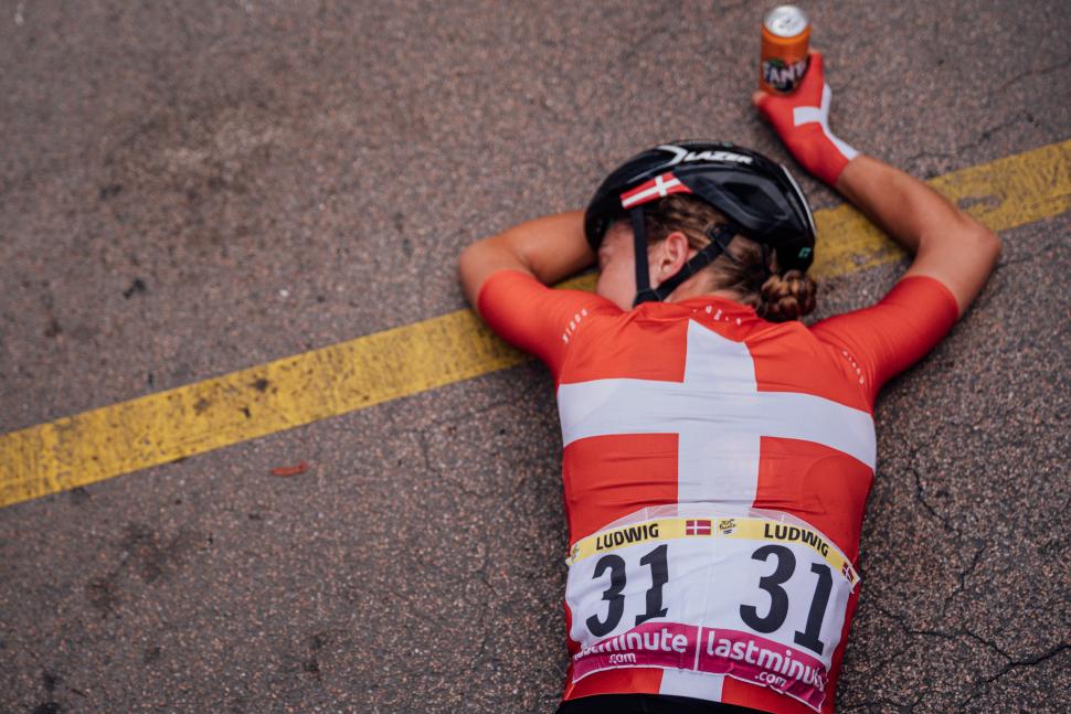 Cecile Uttrup Ludwig wins stage 3 of the 2022 Tour de France Femmes (Zac Williams/SWpix.com)