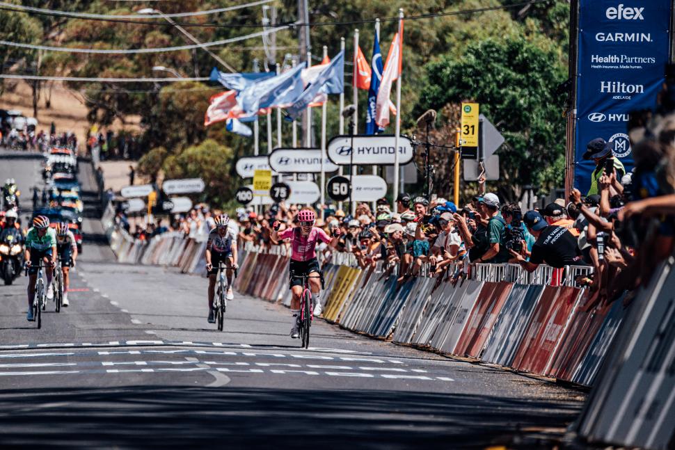 Noemi Ruegg wins stage three and the overall at the 2026 Tour Down Under