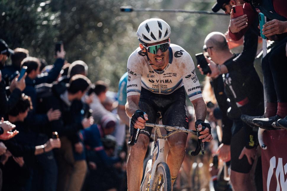 Christophe Laporte Strade Bianche 2024 (Zac Williams/SWpix.com)