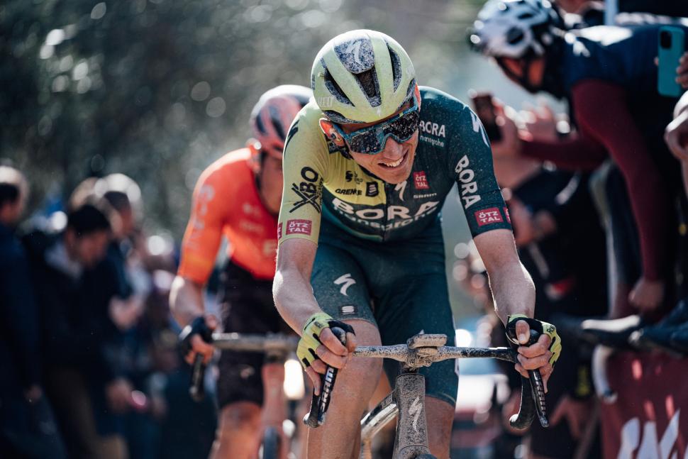 Lennard Kämna Strade Bianche 2024 (Zac Williams/SWpix.com)